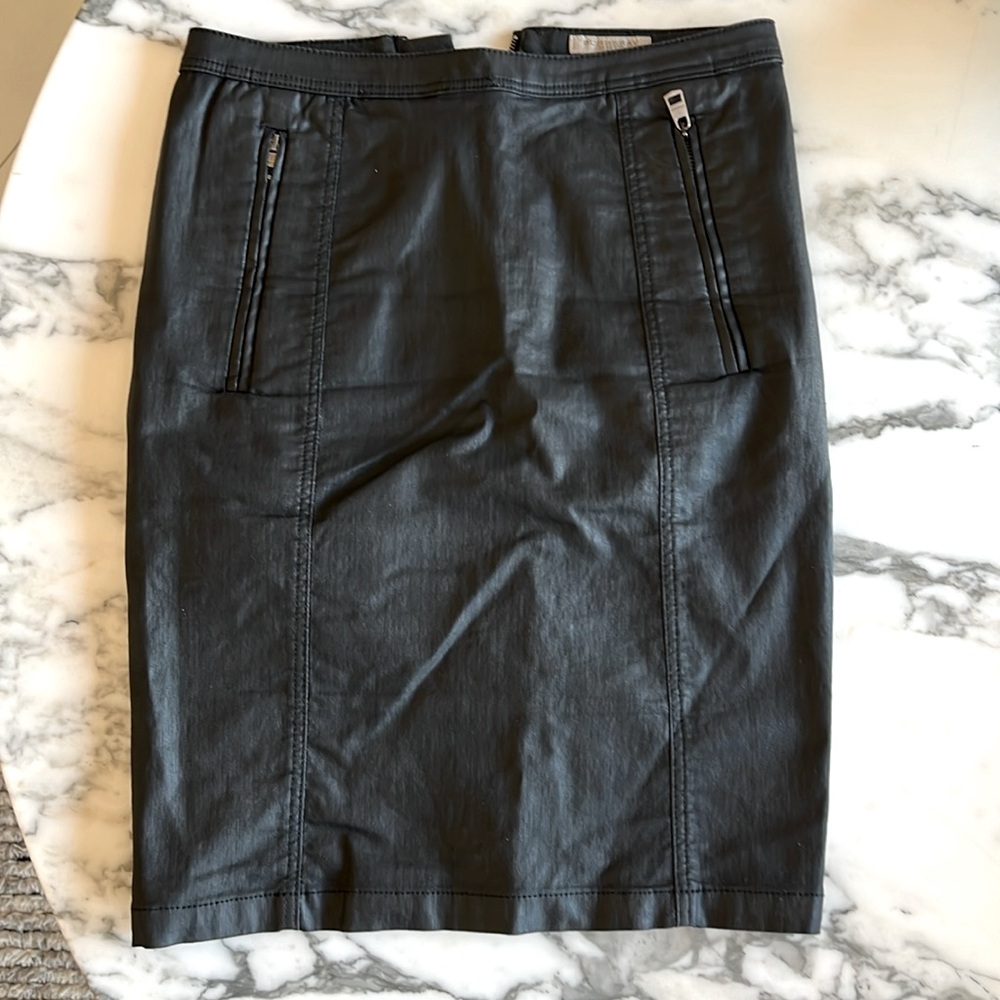 Burberry Brit waxed denim pencil skirt
